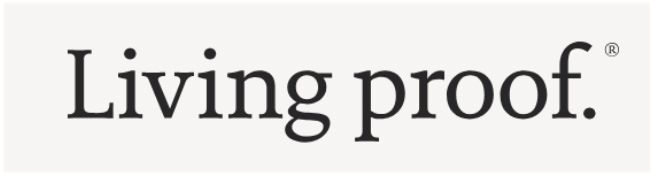 Living proof, dark text on light background.