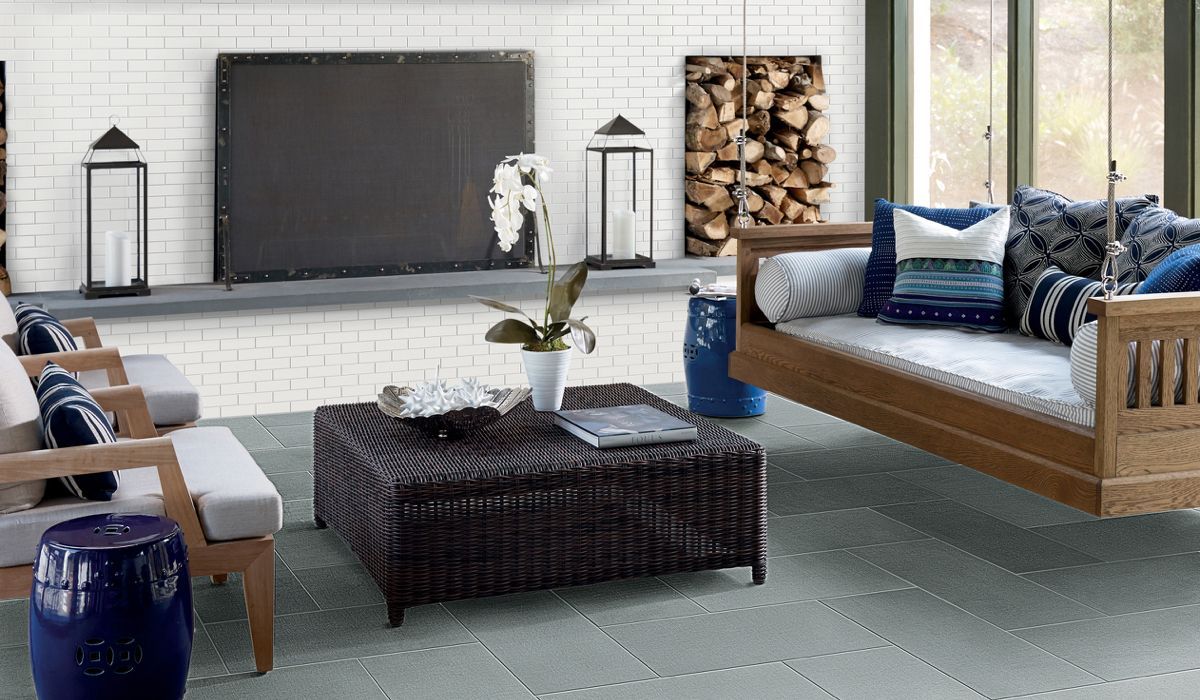 Ready to Wear tile by Crossville featuring fabric-inspired texture and contemporary style in neutral tones