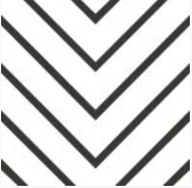 Black and white chevron pattern.