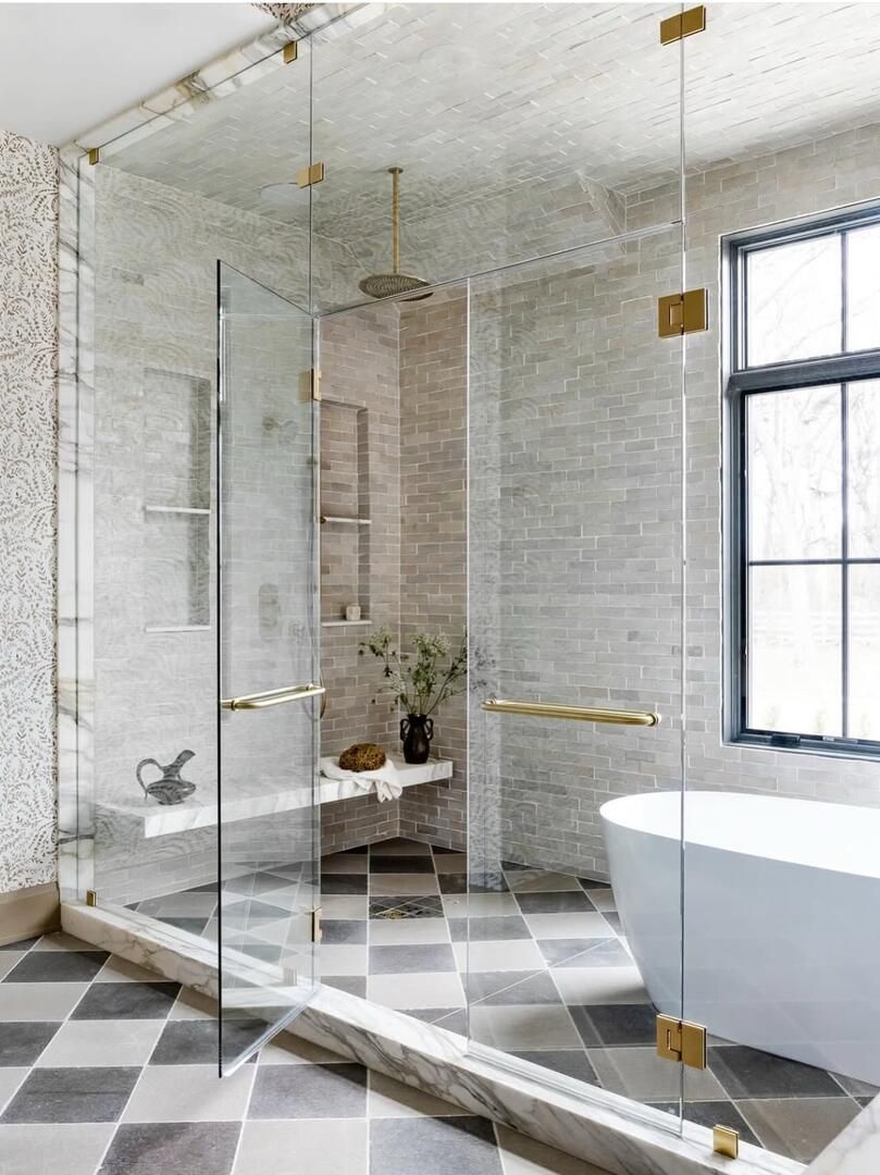 Picture of Calacatta Viola Marble Tile  on wall next to basket.