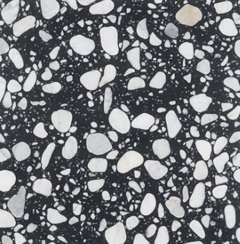 Terrazzo Italy Sacra Nero Black 24x24 Honed Terrazzo Tile