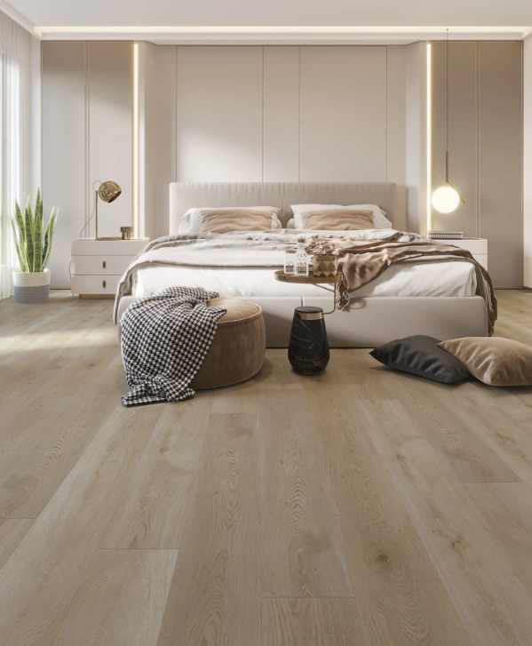 MARKHAM XL SPC Flooring: Elevate your bedroom with style and durability.