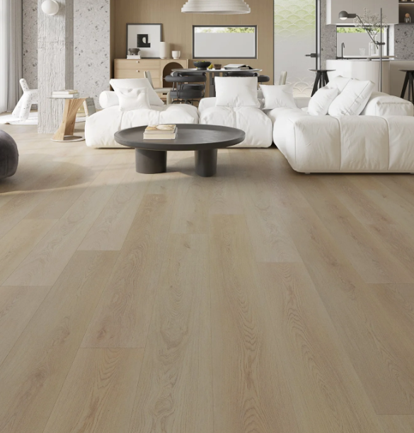 Inviting living room featuring Serna XL SPC Flooring, blending style and resilience for a sophisticated home ambiance.
