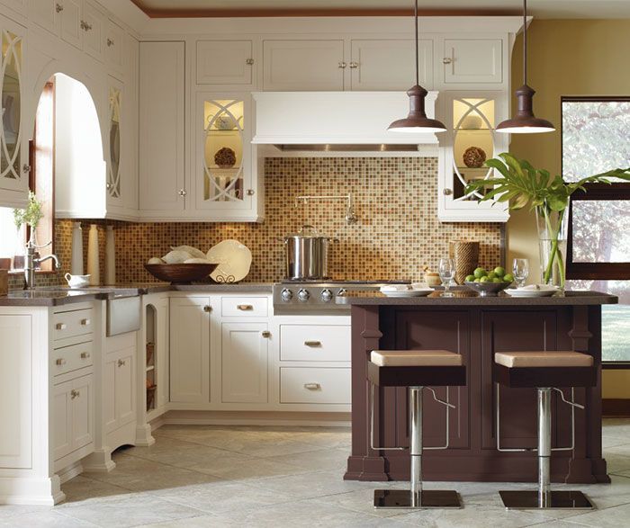 Casual Maple Kitchen Cabinets in Pearl Finish - Modern and Elegant Kitchen Storage