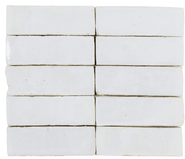 White rectangular tiles arranged in a grid pattern, with visible grout lines.