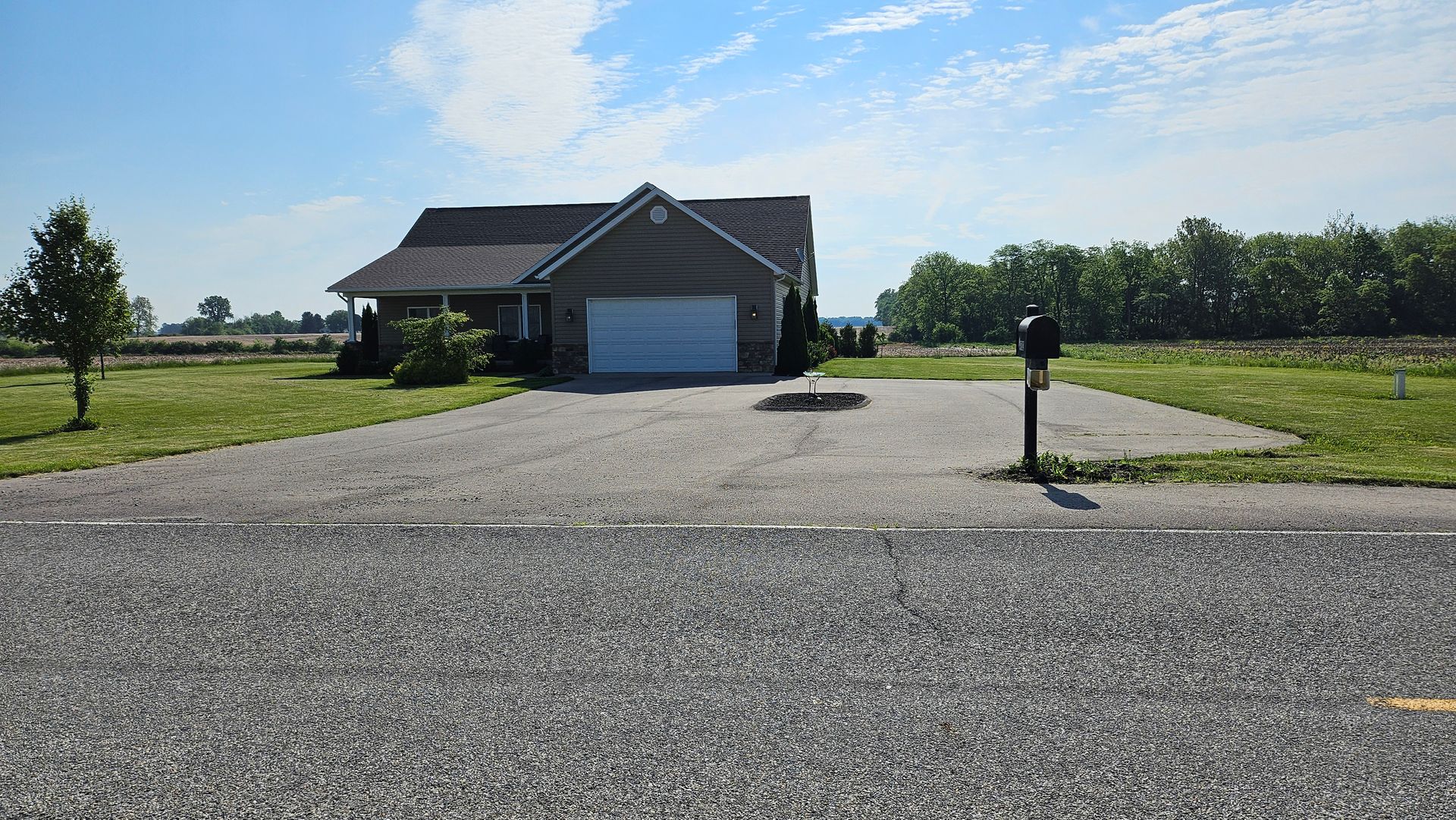 A house with a garage