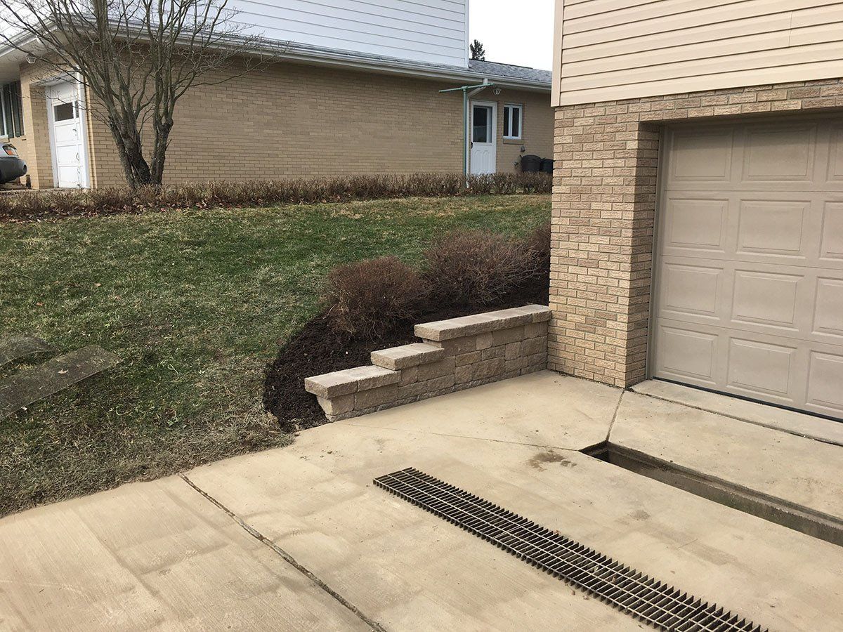 Concrete driveway