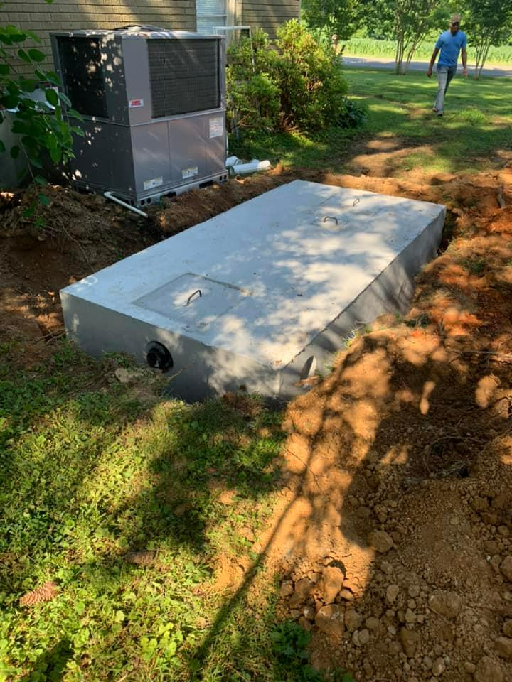 Septic system installation