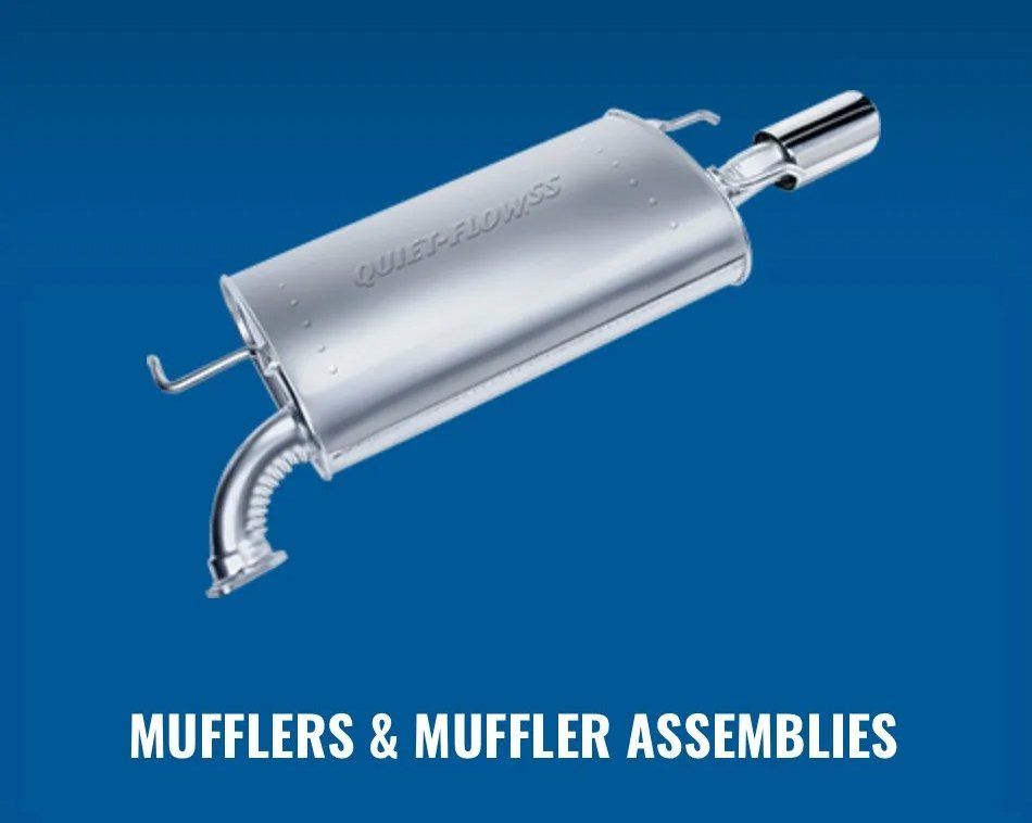 Mufflers and muffler assembles