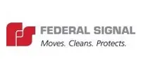 Federal Signal logo: Red stylized 