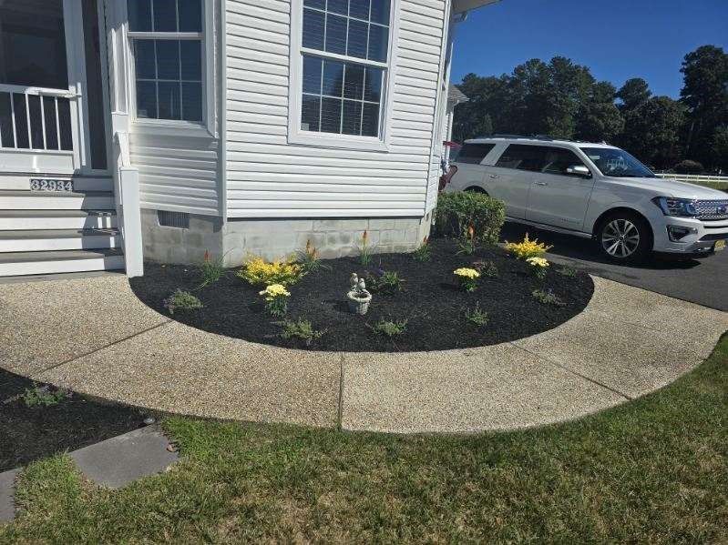 A white suv is parked in front of a white house.