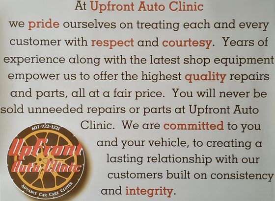 upfront auto clinic