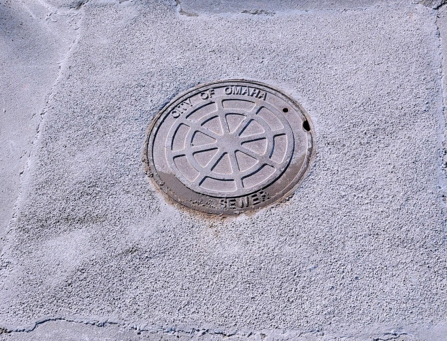 manhole cover after