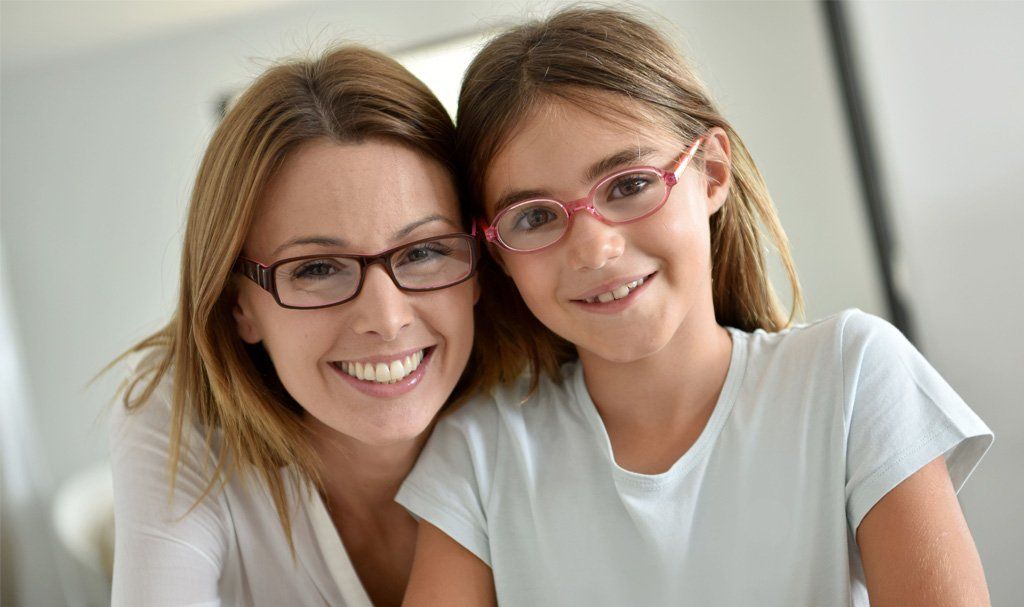 Teenager glasses schoolgirl mother