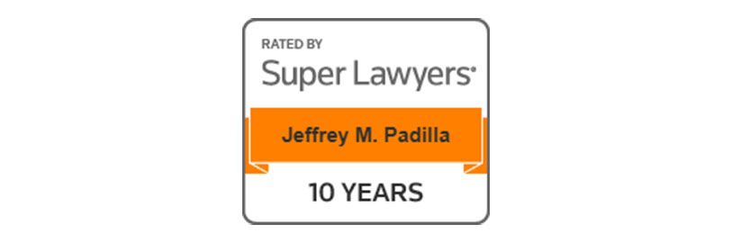 Super Lawyer Badge - Jeffrey M. Padilla
