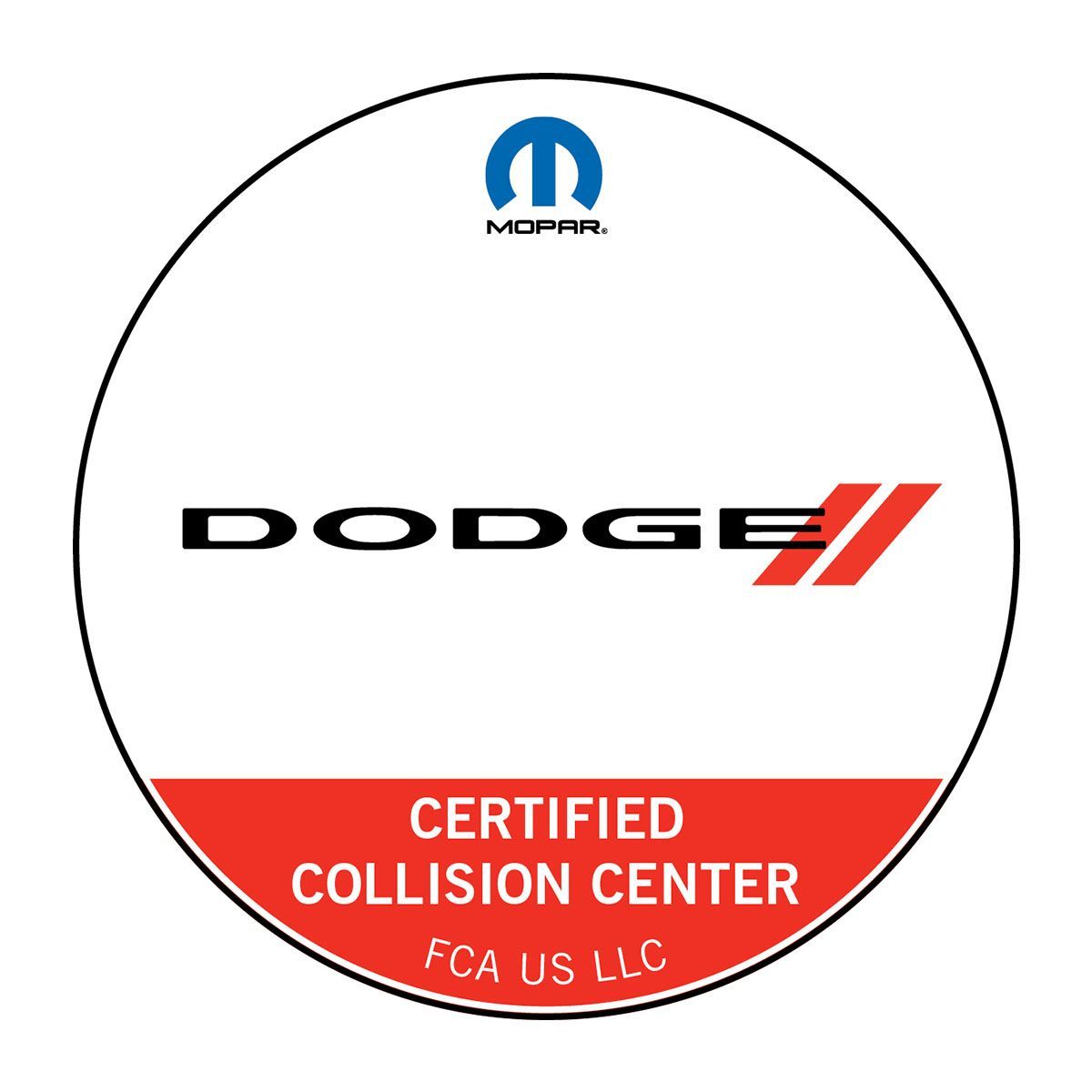Dodge Certified Collision Center Logo