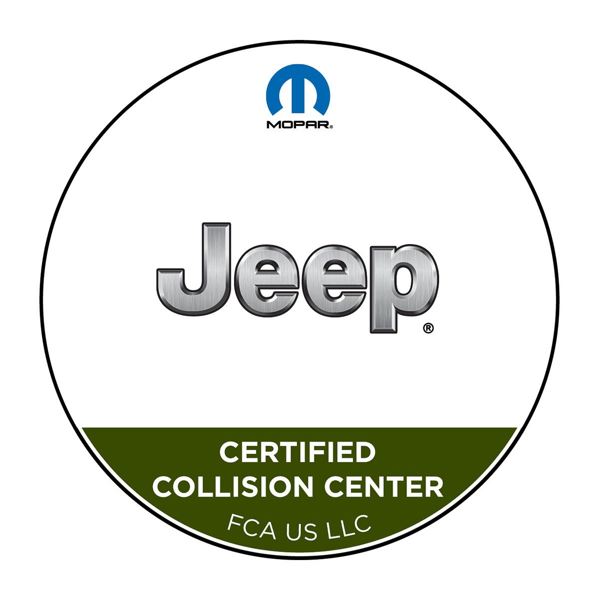 Jeep Certified Collision Center Logo