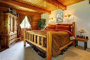 clean cabin bedroom