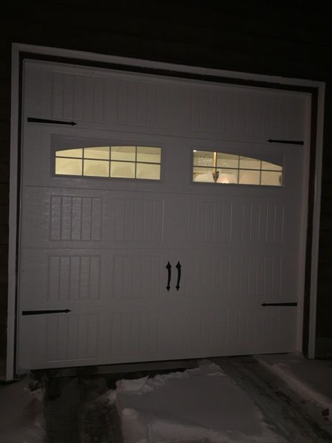 white car garage design