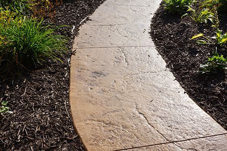 Concrete walkway