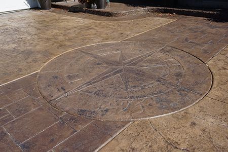 Stamped concrete