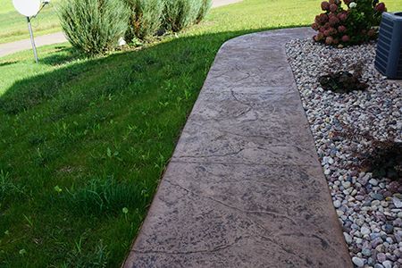 Concrete walkway