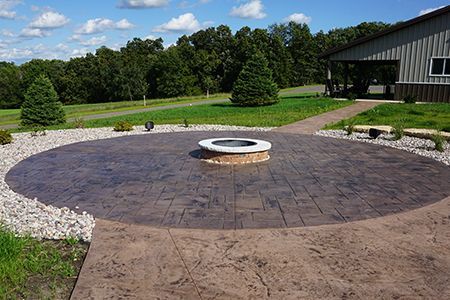 Concrete patio