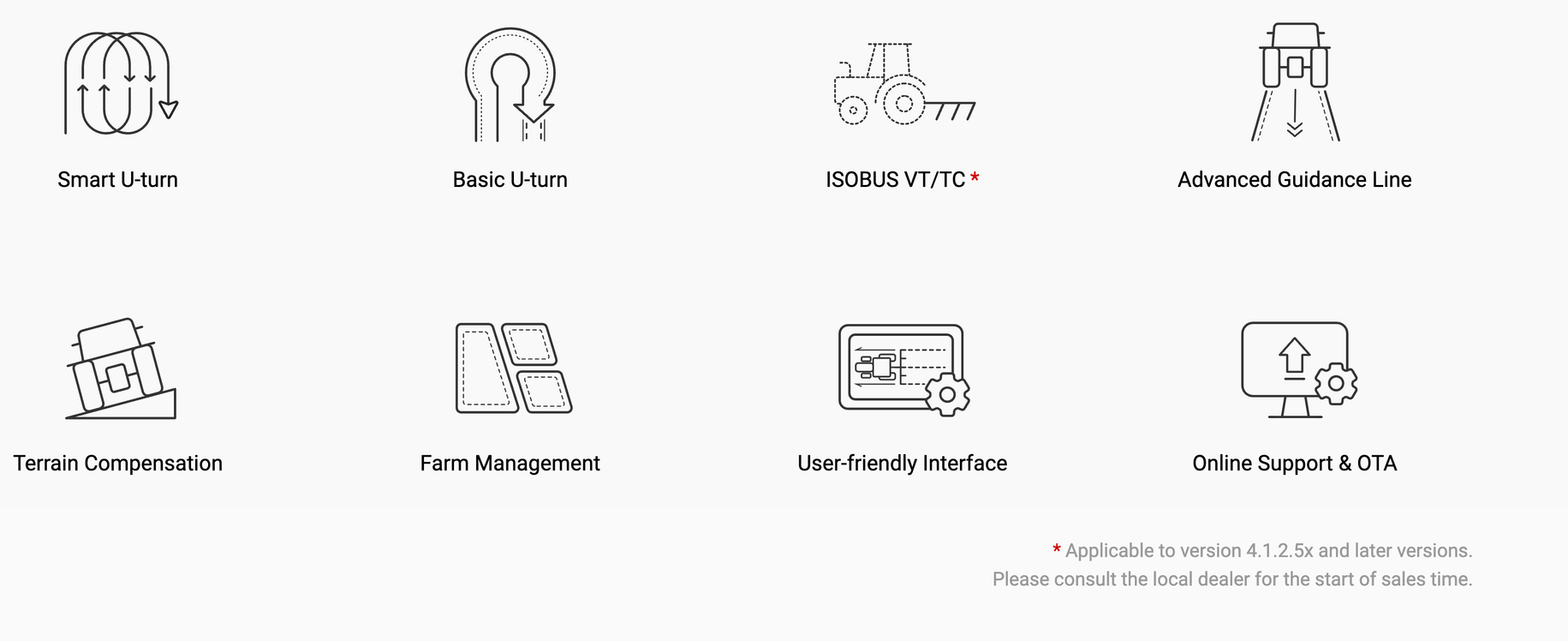 Line icons depicting various technology-related concepts such as storage, security, and data management.