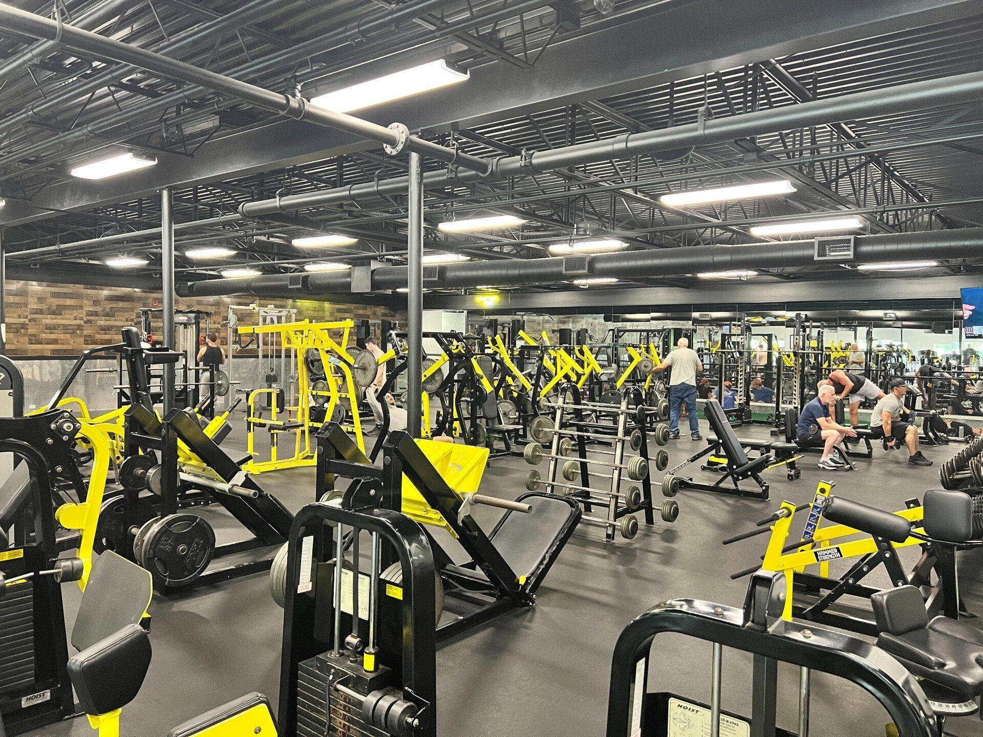 Big gym with a lot of machines