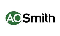 A. O. Smith logo in green and black on a white background