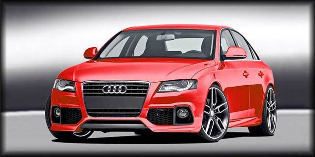 A4 B8 Red Berline