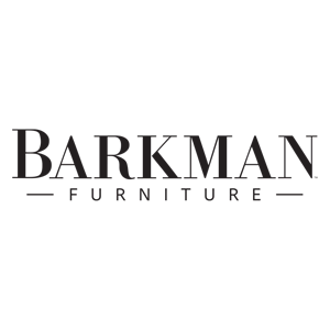 Barkman Furniture logo in black serif text on a white background