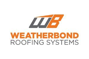 Logo for Weatherbond Roofing Systems: stylized