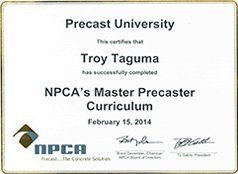 NPCA Master Precaster Curriculum