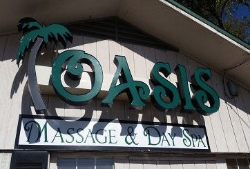 Oasis Day Spa Sign