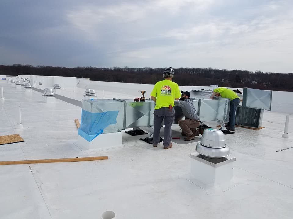 Custom roof duct