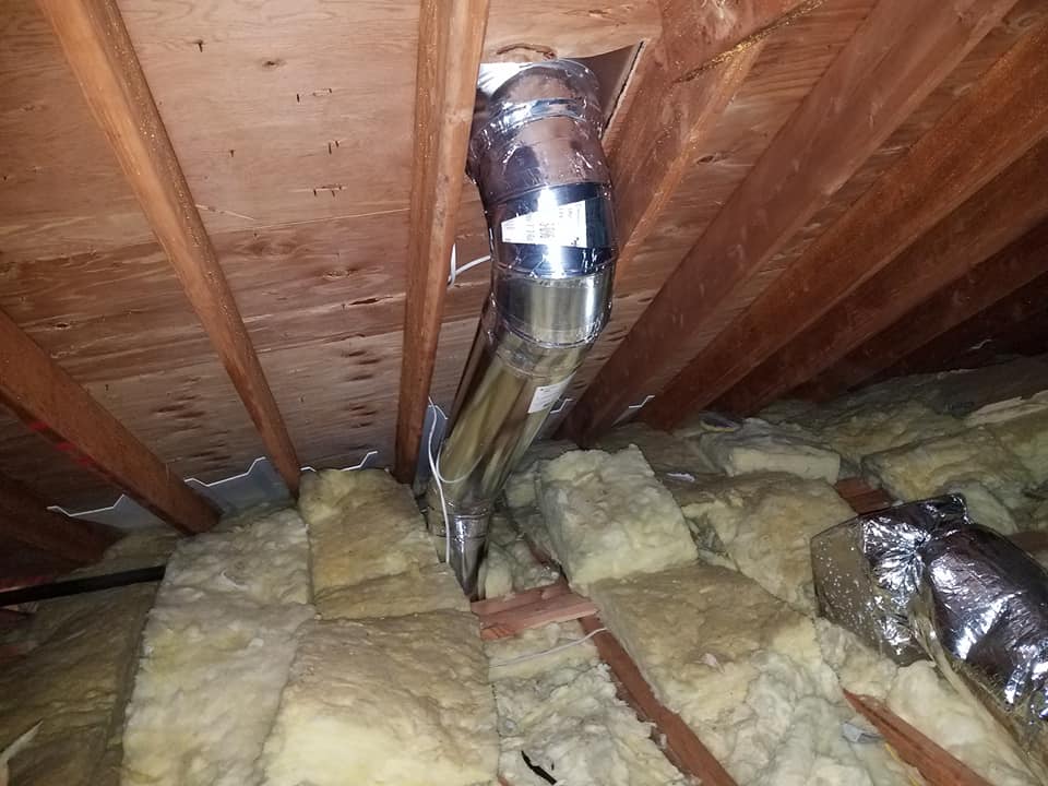 exhaust duct for residential kitchen hood