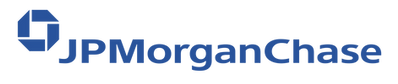 The logo for jpmorgan chase is blue and white