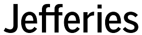The word jefferies is written in black on a white background.