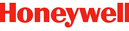 A red honeywell logo on a white background