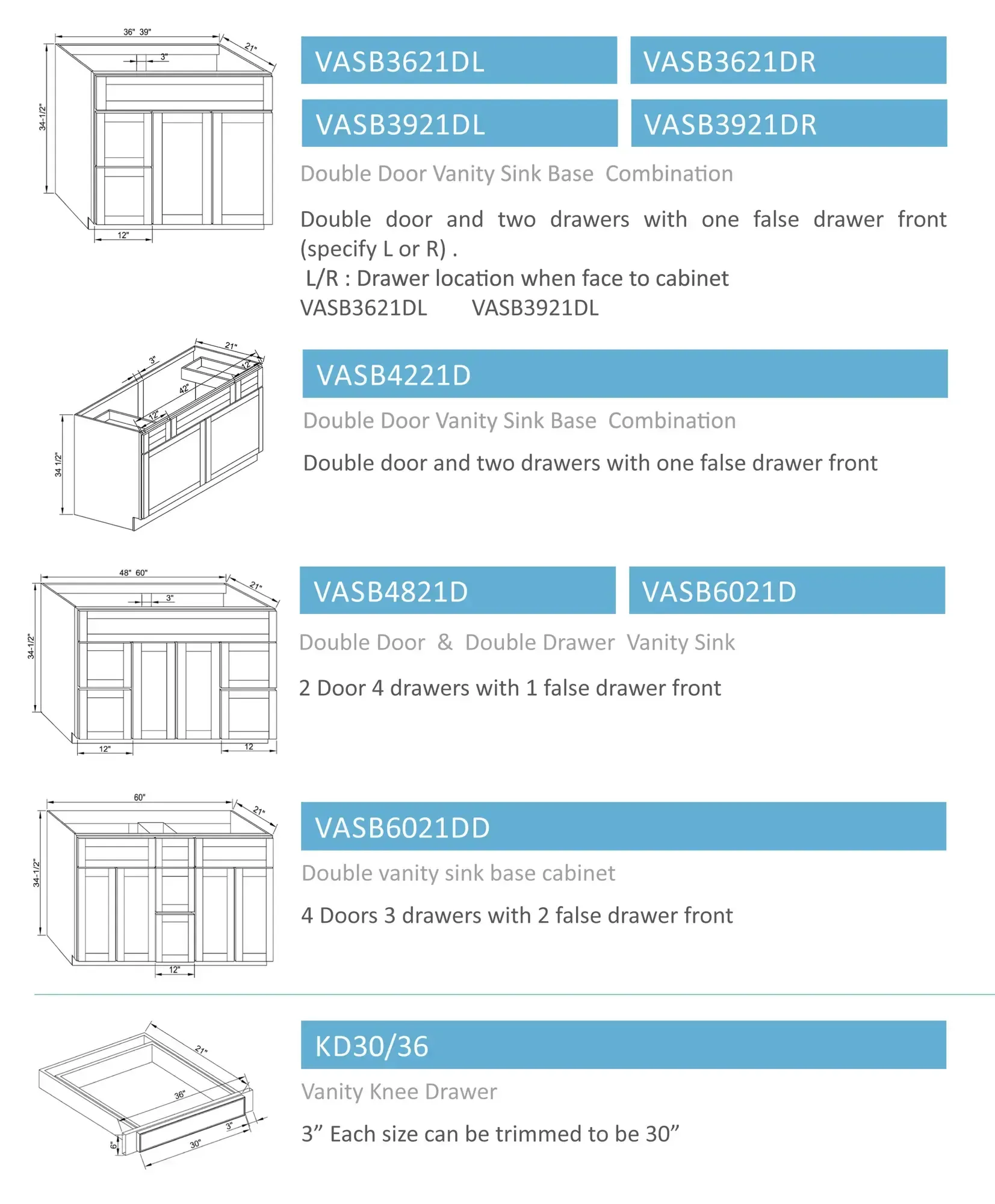 Vanity Cabinets page 2