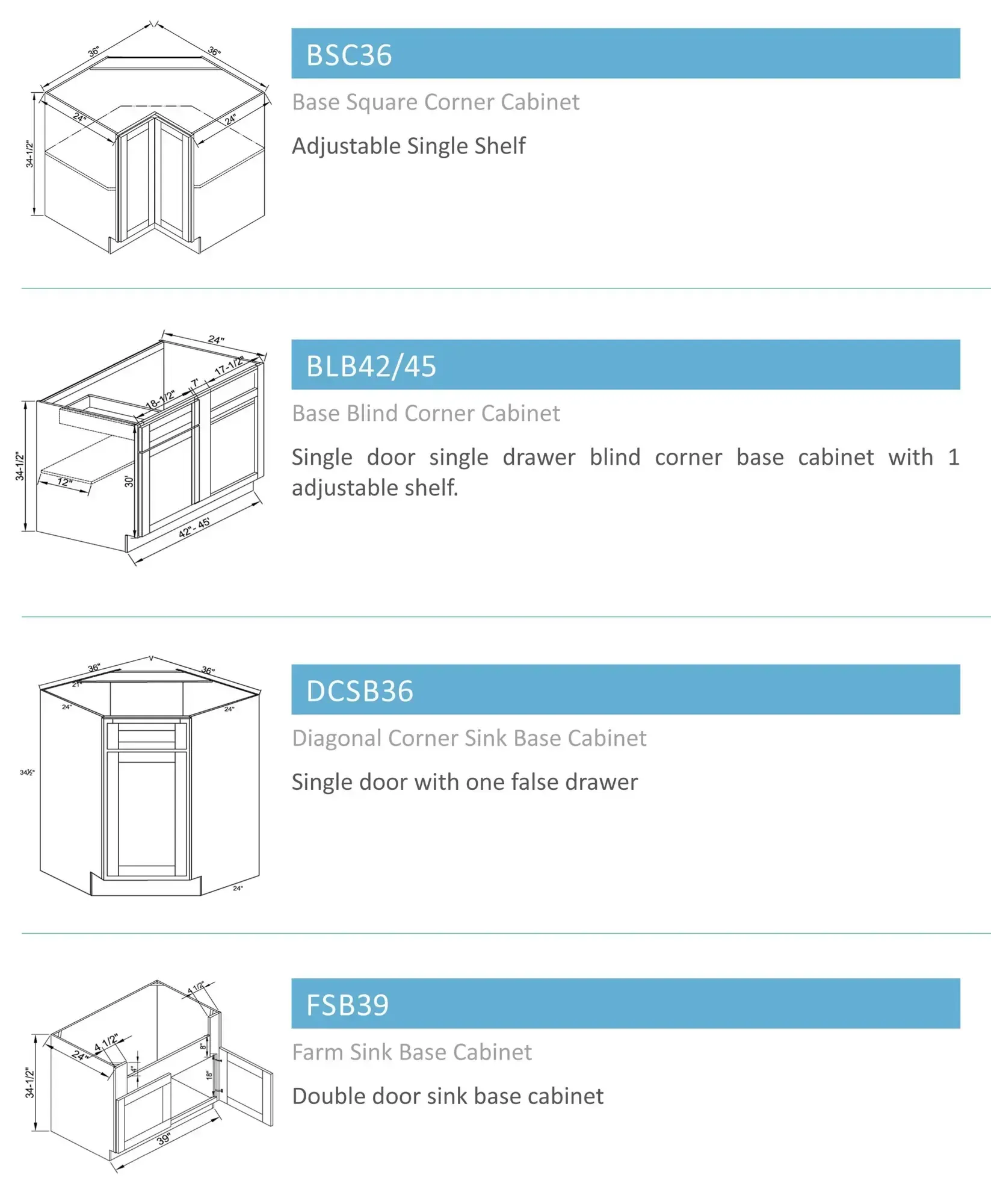 Base Cabinets page 3