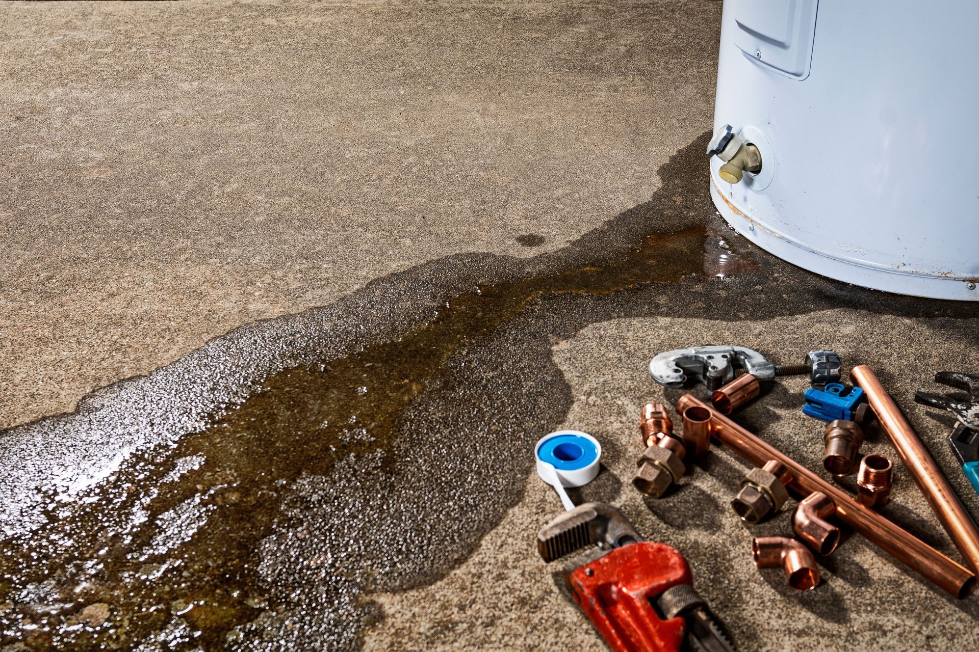 water heater leaking