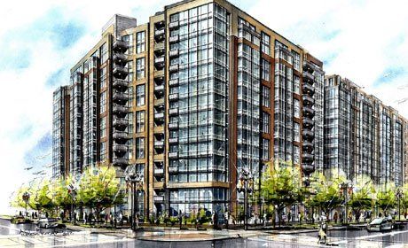 drawing of high-rise building