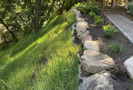 After erosion control