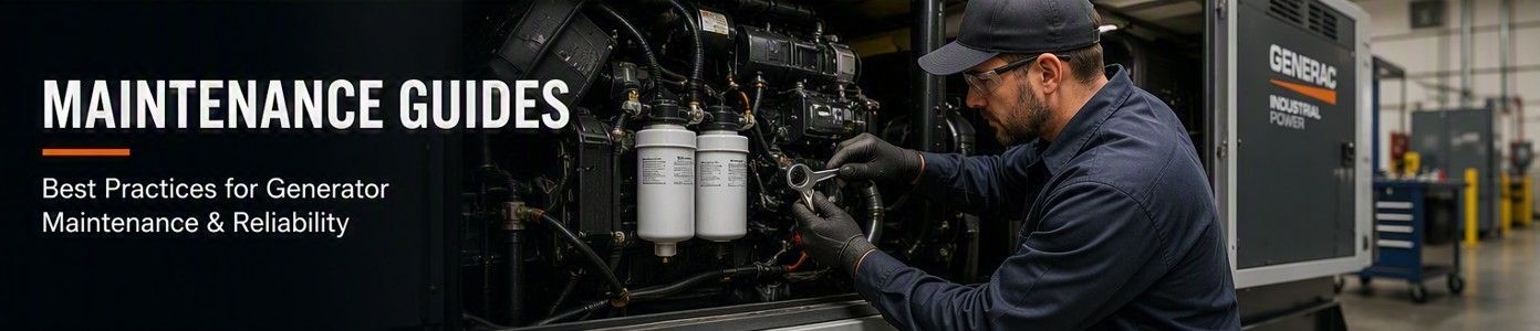 Maintenance guide cover showing a technician inspecting equipment in an industrial setting