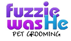 Fuzzie Was He Pet Grooming - Logo