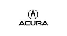 Acura logo in black on a white background