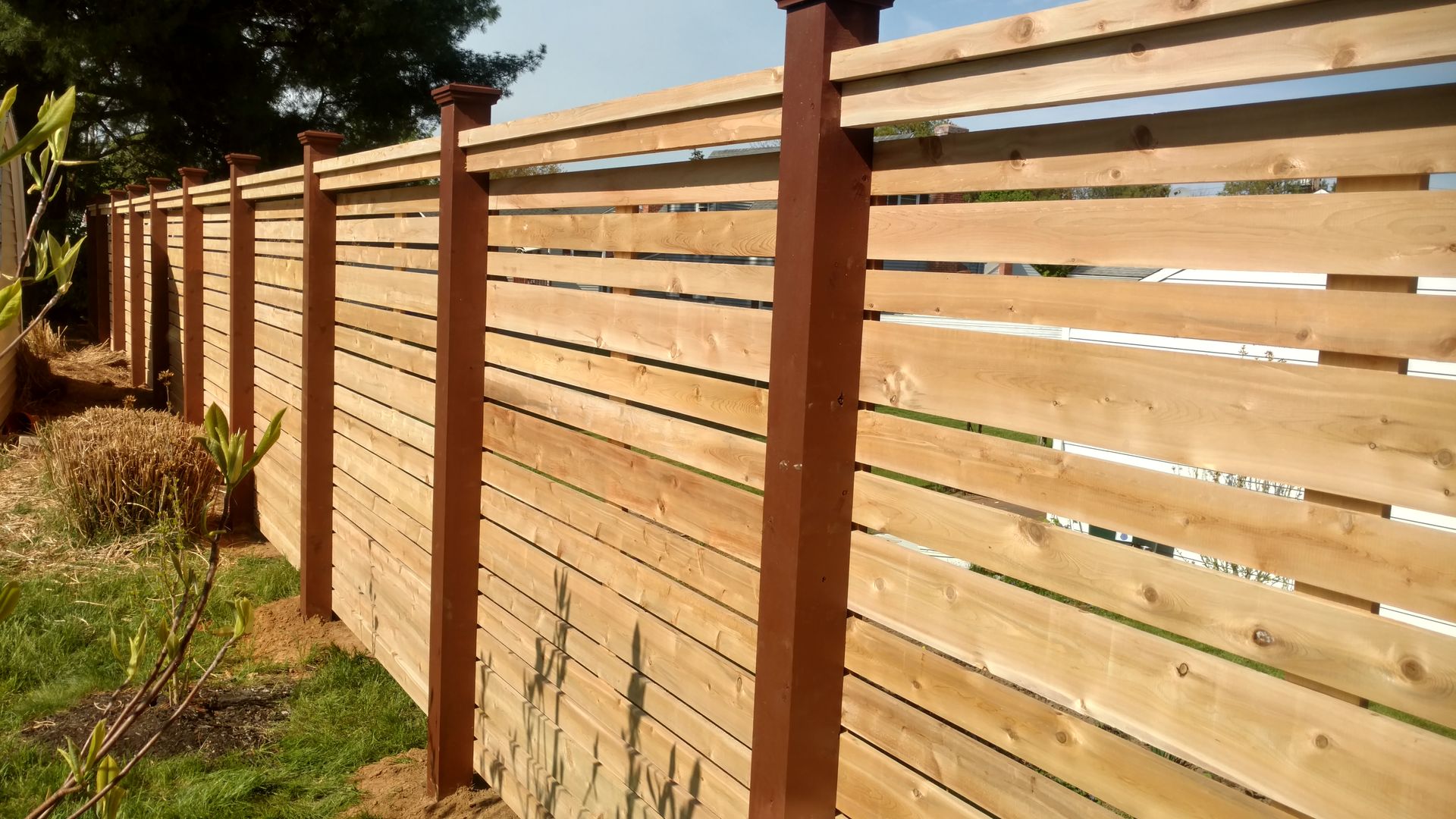 Wood fence