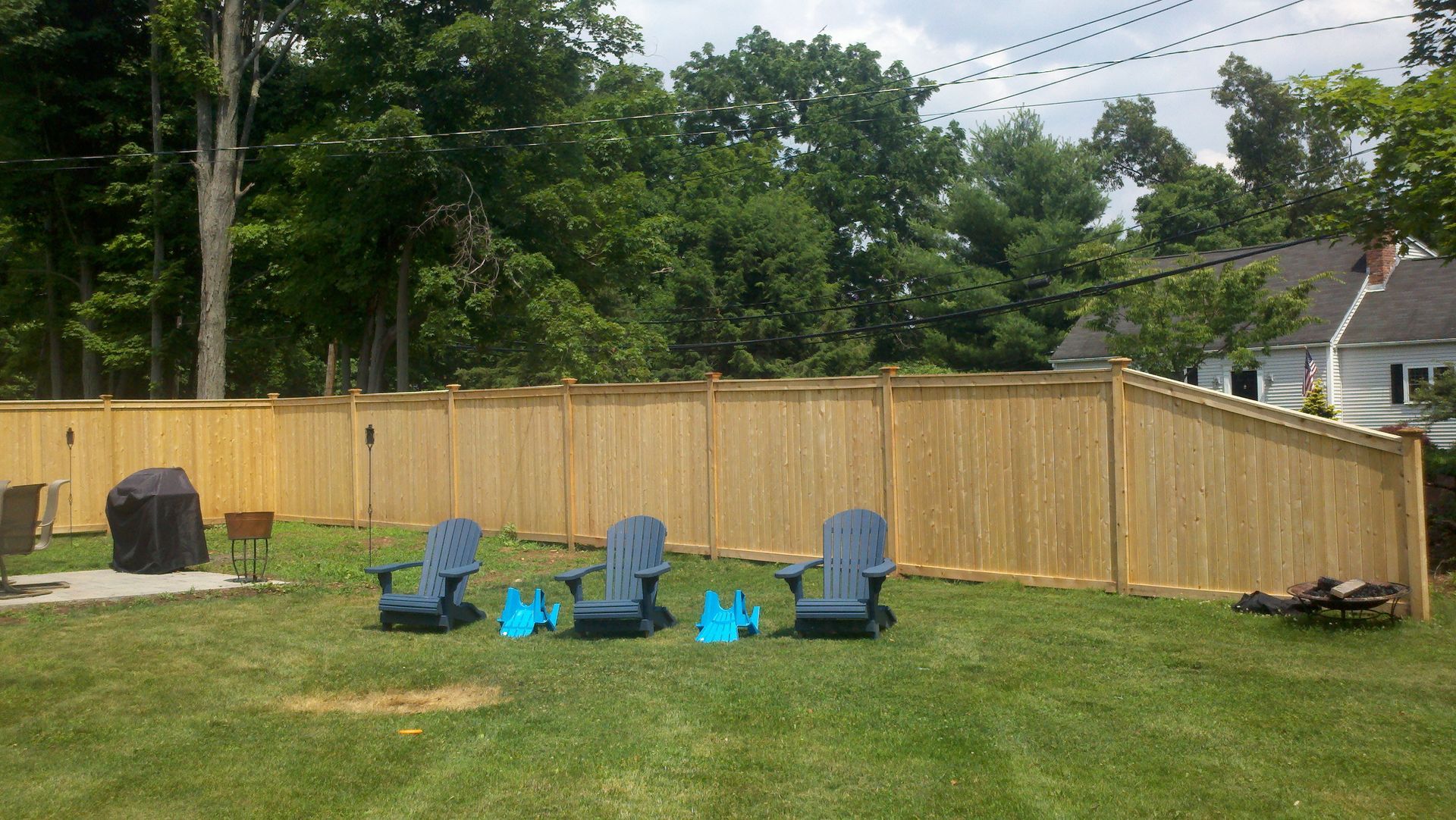 Wood fence
